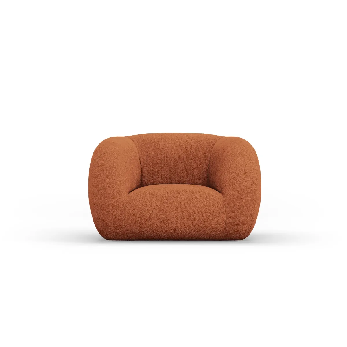 Cosmopolitan design Fauteuil Essen - Marron bouclé Cosmopolitan design Fauteuil Essen - Marron bouclé
