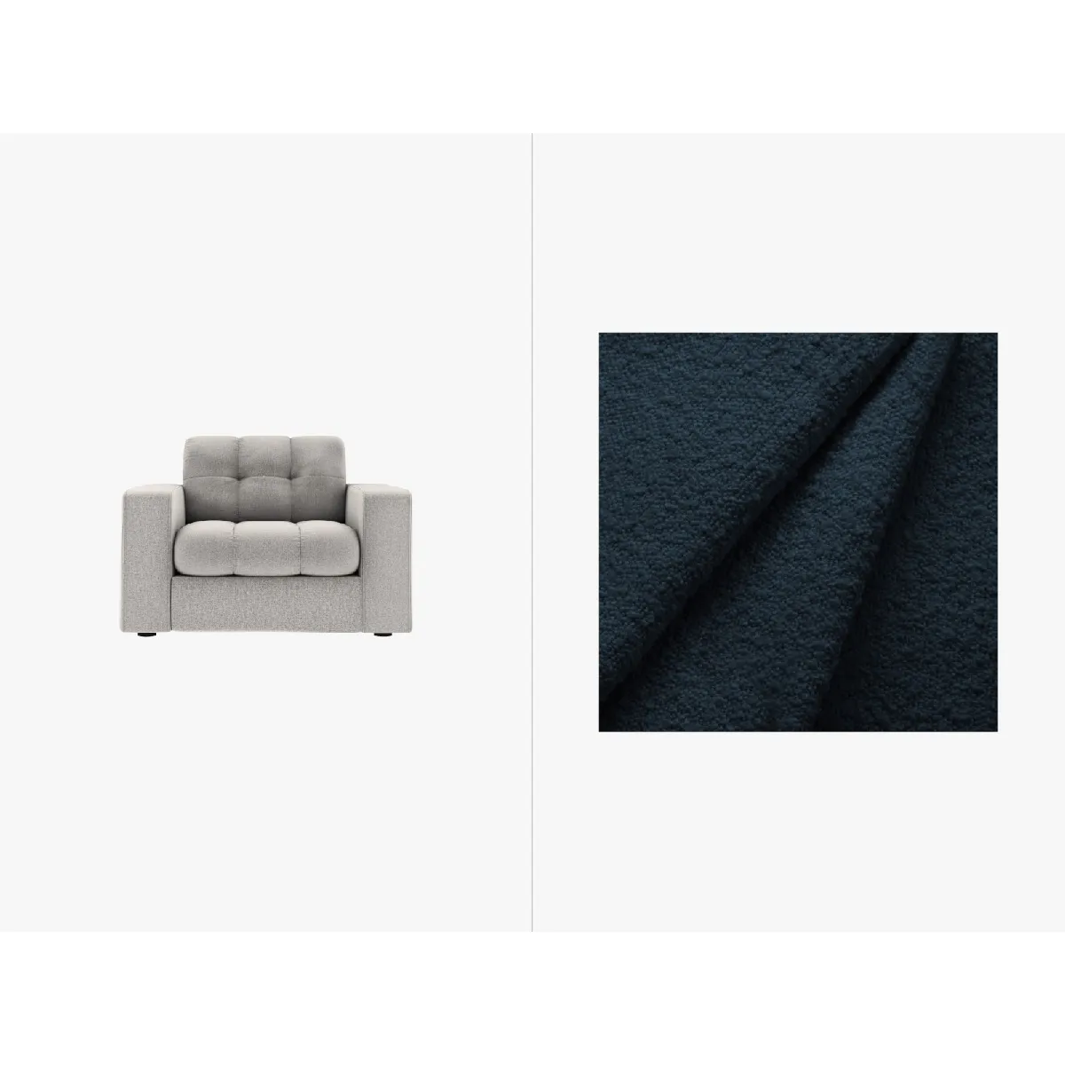 Cxl by christian lacroix Fauteuil Yohan - Bleu foncé