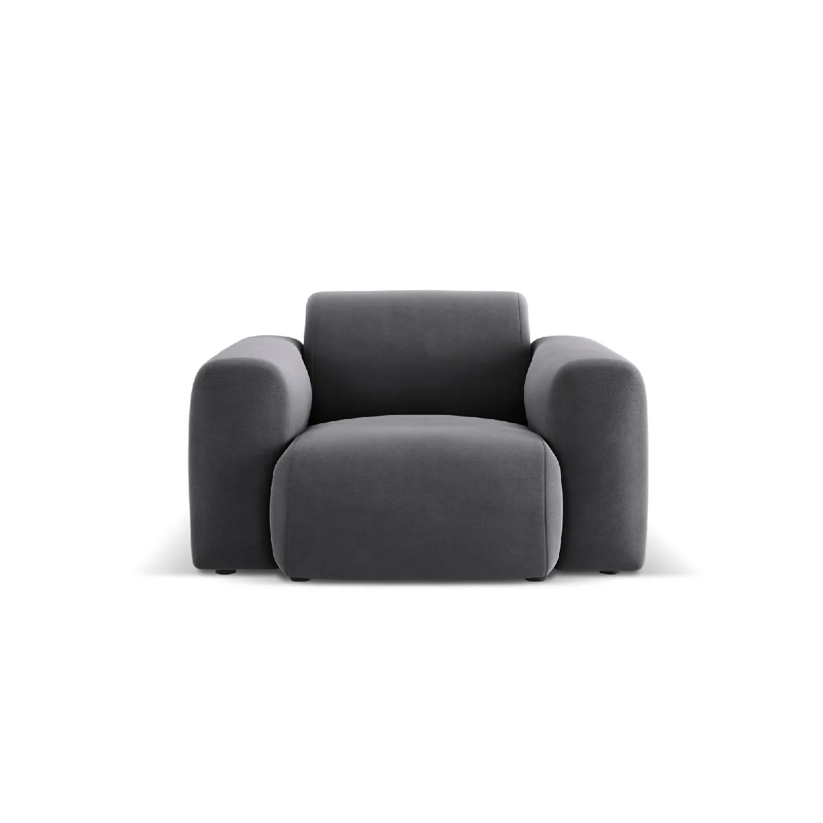 Cosmopolitan design Fauteuil Nolio 2 places - Gris foncé Cosmopolitan design Fauteuil Nolio 2 places - Gris foncé