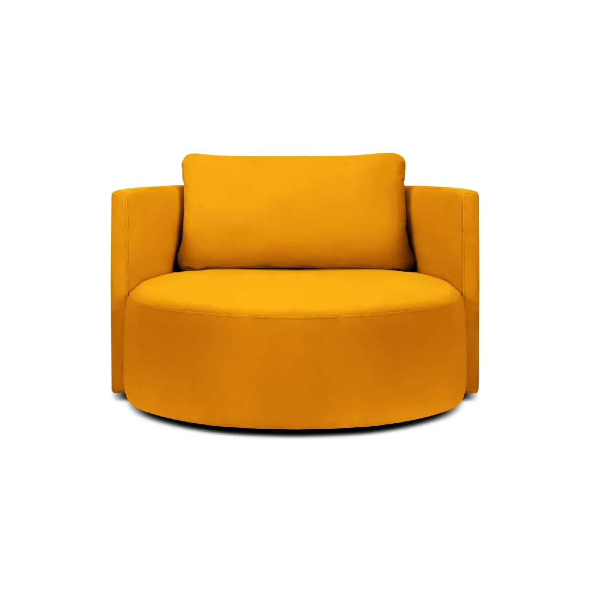 Cxl by christian lacroix Fauteuil pivotant Adam en velours - Jaune