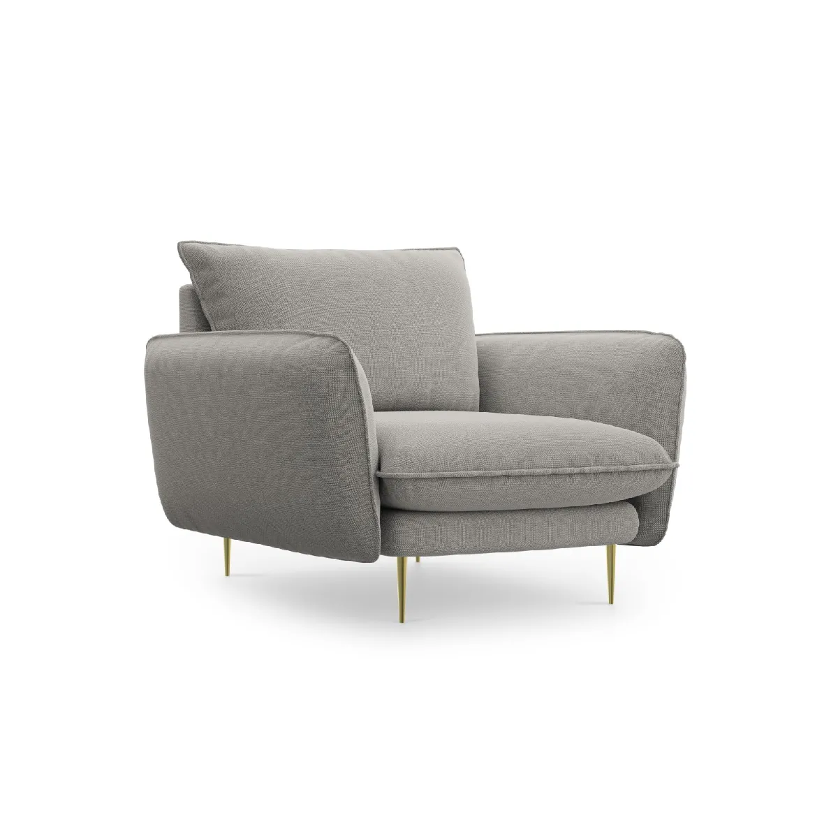 Cosmopolitan design Fauteuil Vienna - Gris clair Cosmopolitan design Fauteuil Vienna - Gris clair