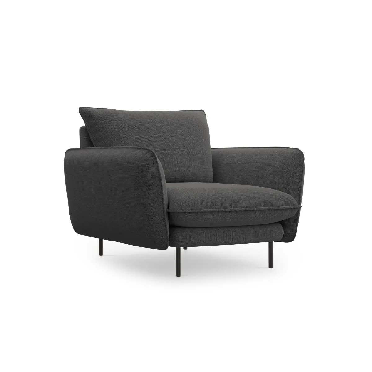 Cosmopolitan design Fauteuil Vienna - Gris foncé Cosmopolitan design Fauteuil Vienna - Gris foncé