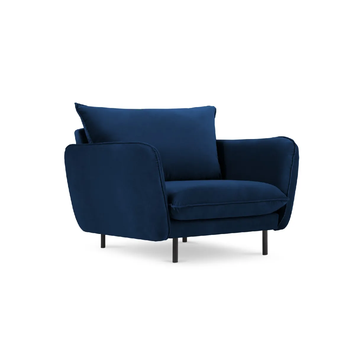 Cosmopolitan design Fauteuil Vienna - Bleu roi Cosmopolitan design Fauteuil Vienna - Bleu roi