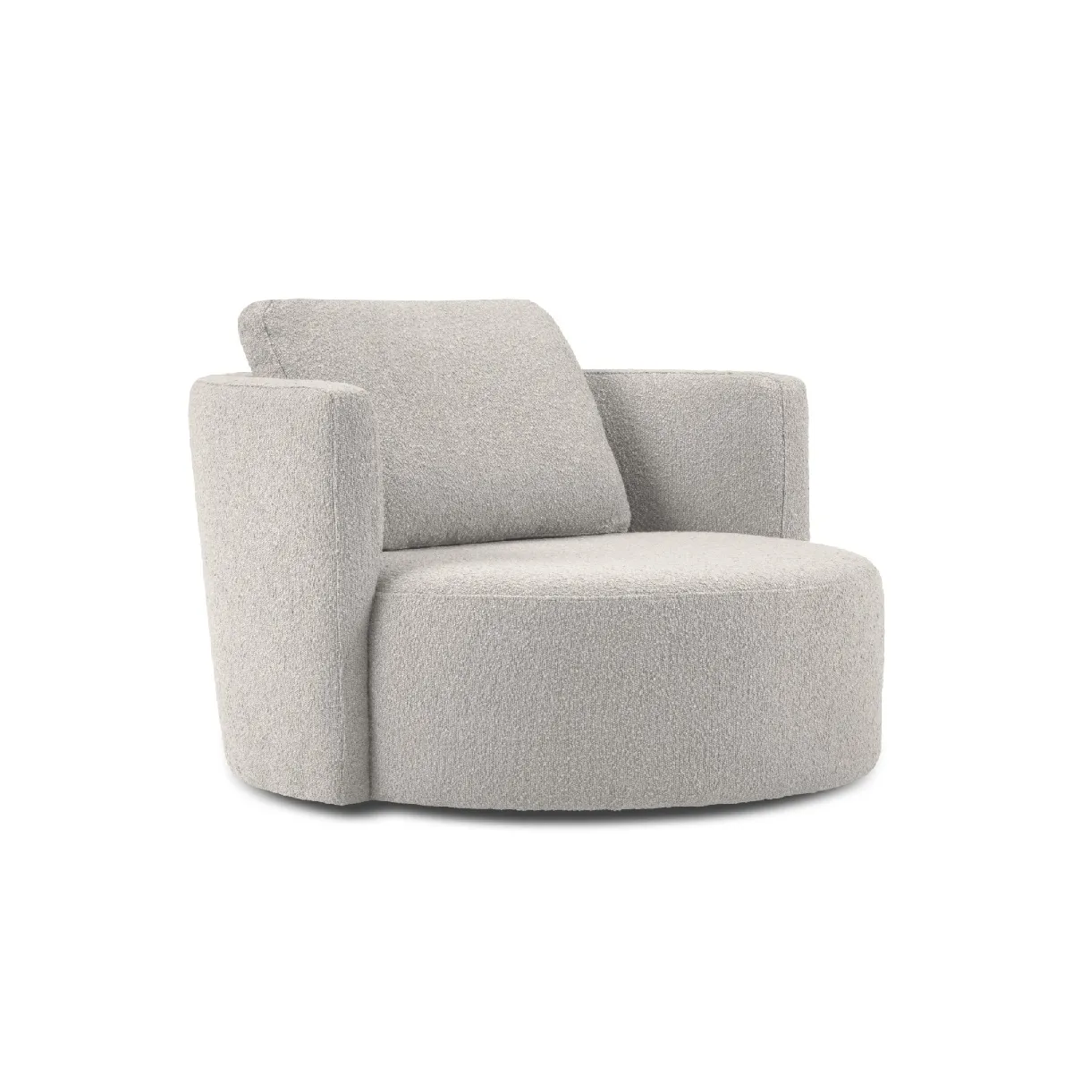 Cxl by christian lacroix Fauteuil pivotant Adam - Gris clair