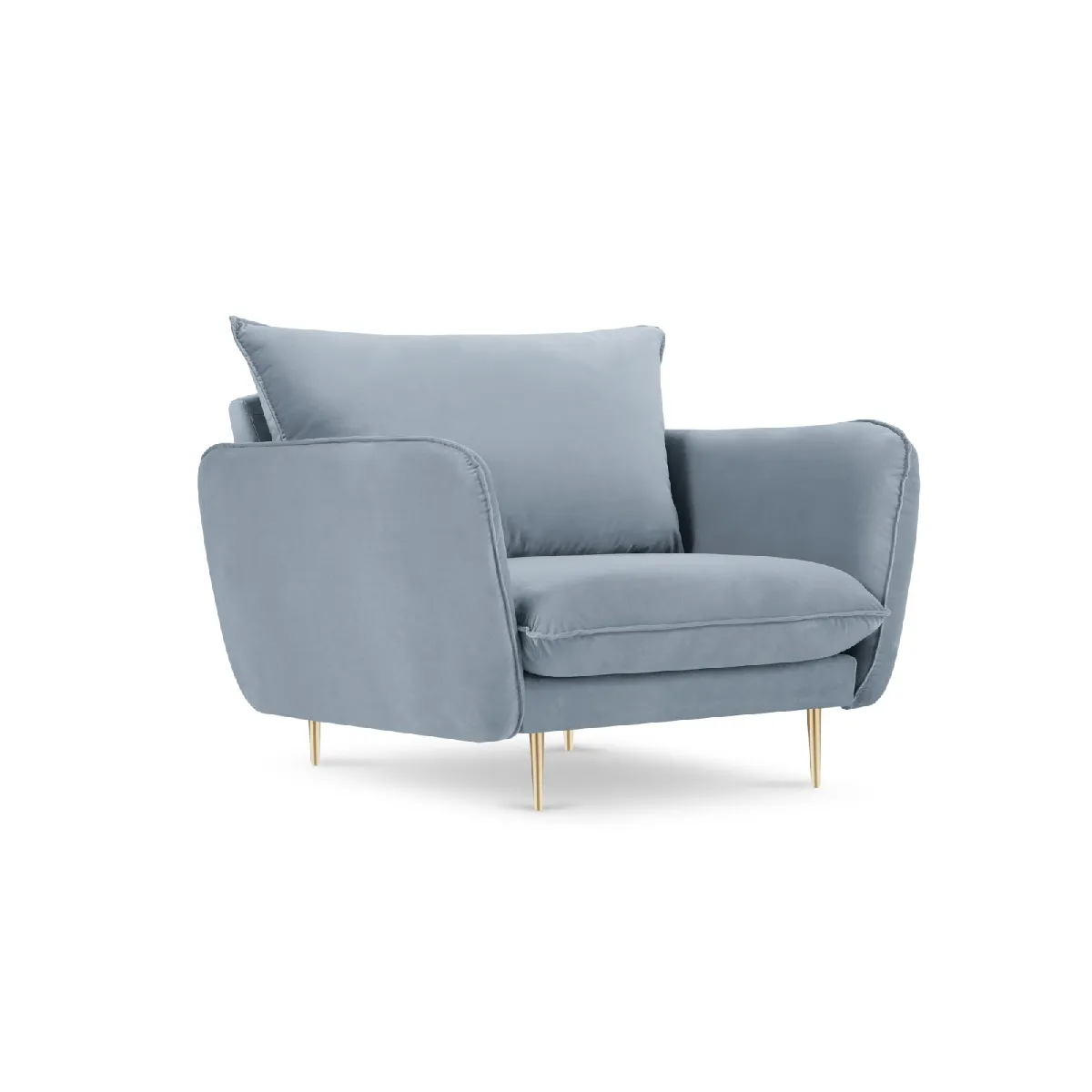 Cosmopolitan design Fauteuil Vienna - Bleu clair Cosmopolitan design Fauteuil Vienna - Bleu clair