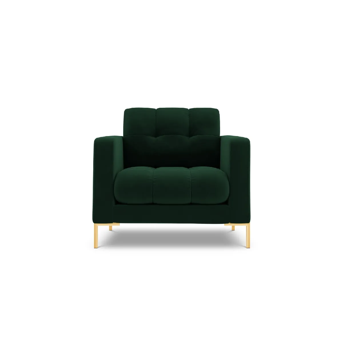 Cosmopolitan design Fauteuil Bali en velours - Vert foncé Cosmopolitan design Fauteuil Bali en velours - Vert foncé