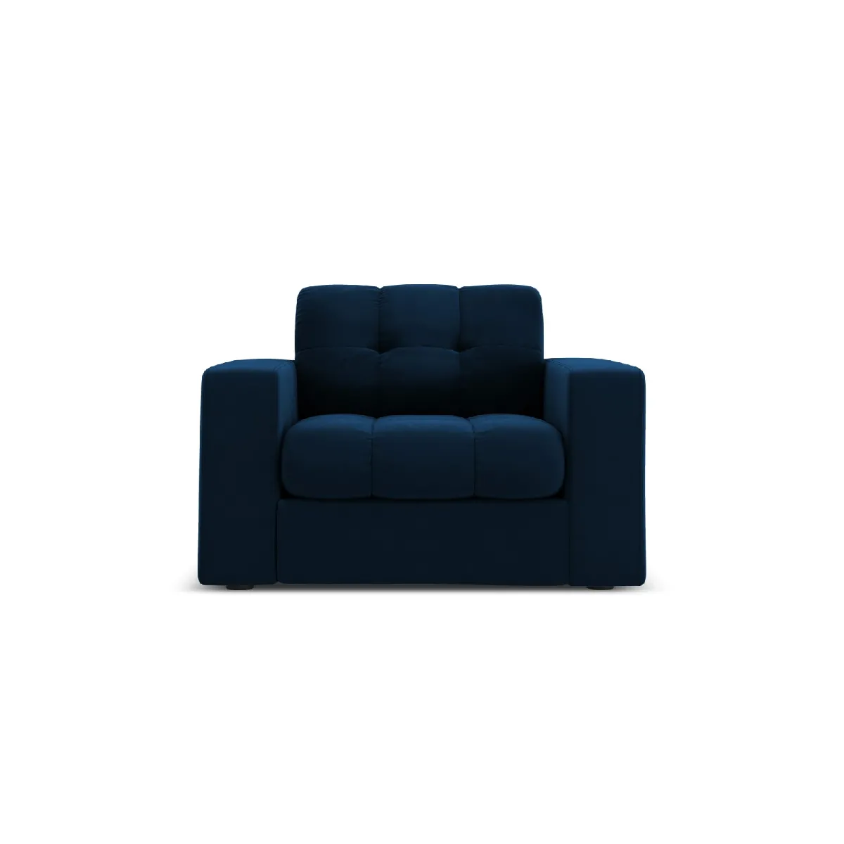 Cxl by christian lacroix Fauteuil Yohan en velours - Bleu roi