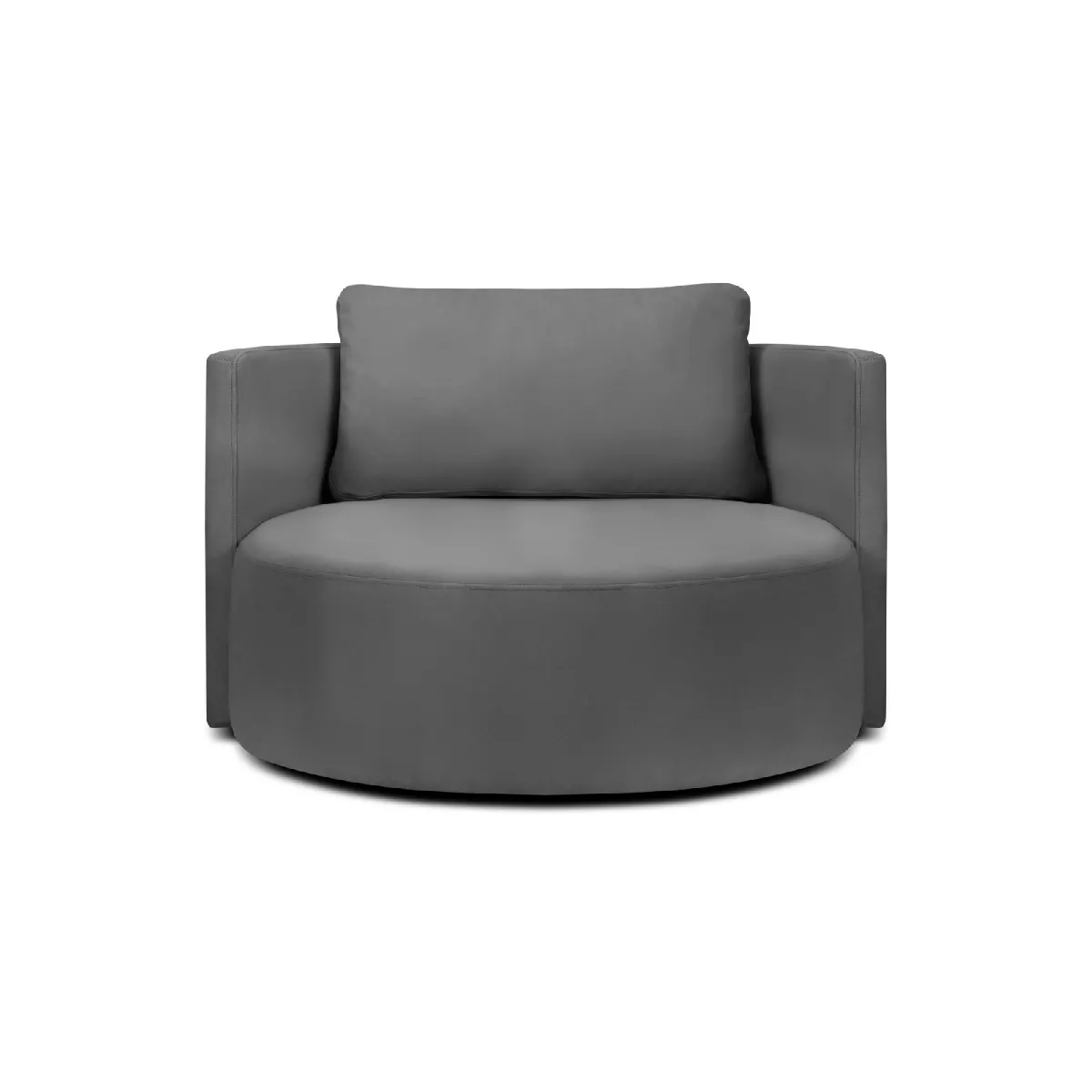 Cxl by christian lacroix Fauteuil pivotant Adam - Gris foncé