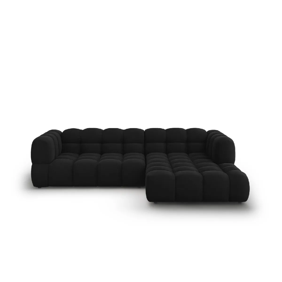 Canapé d'angle droit modulable Sky 4 places en velours - vue 6