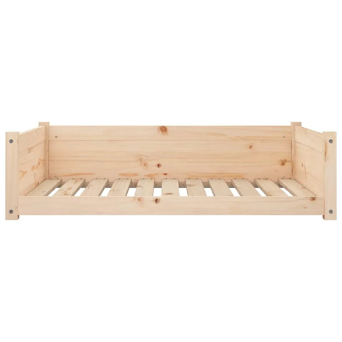 Meilleurs prix pour Lit pour chien panier canapé confortable 95,5 x 65,5 x 28 cm bois de pin solide marron 02_0043029