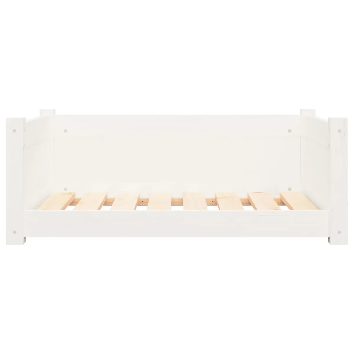 Meilleurs prix pour Lit pour chien panier canapé confortable 75,5 x 55,5 x 28 cm bois de pin solide blanc 02_0042926