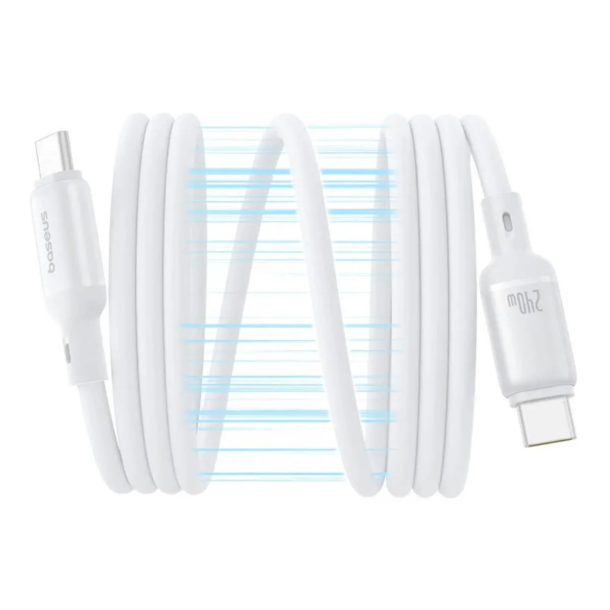 Baseus Blanc Câble Usb-C Magnétique Picogo - 240 W