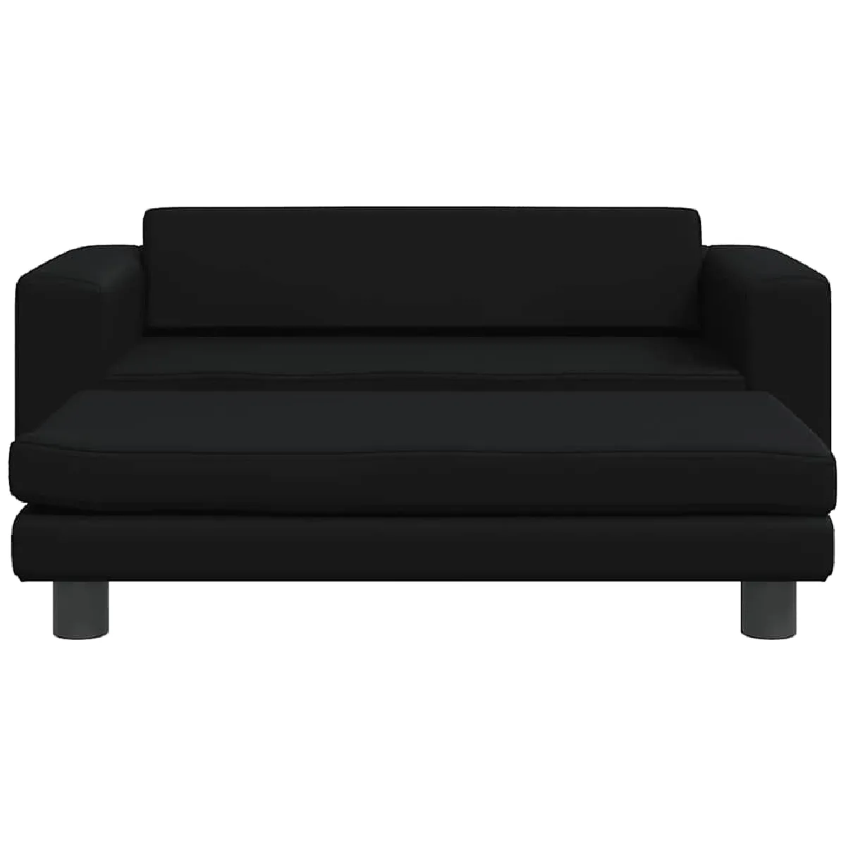 Meilleurs prix pour Lit pour chien panier canapé confortable avec extension 100 x 50 x 30 cm similicuir Black 02_0043067