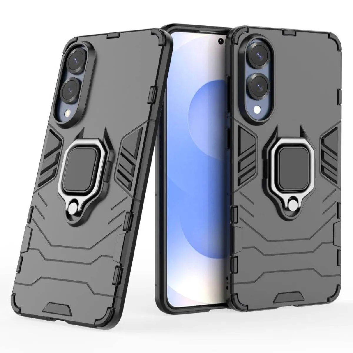 Htdmobiles Noir Coque Rigide Antichoc Samsung Galaxy S25 Edge 5G