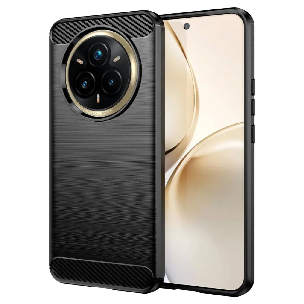 Htdmobiles Noir Coque En Silicone Realme 14 Pro+ 5G - Carbone