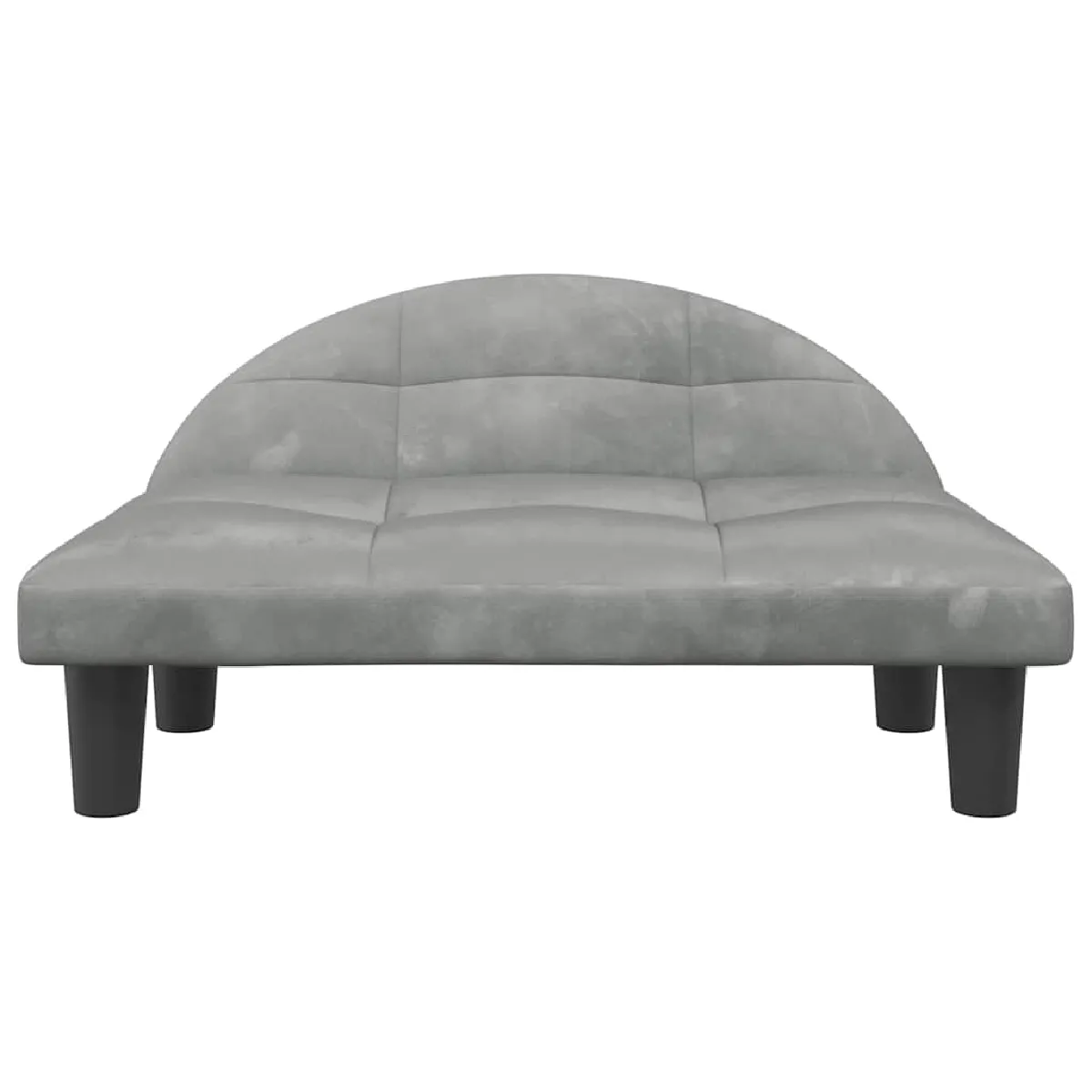 Comparer les prix de Lit pour chien panier canapé confortable clair 70 x 52 x 30 cm velours gris 02_0043120
