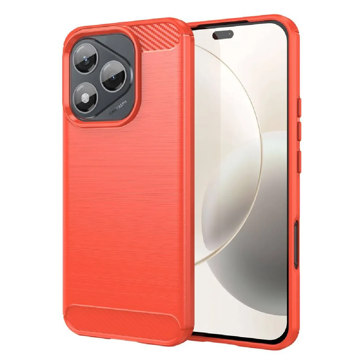 Htdmobiles Rouge Coque Honor 400 Lite 5G - Carbone