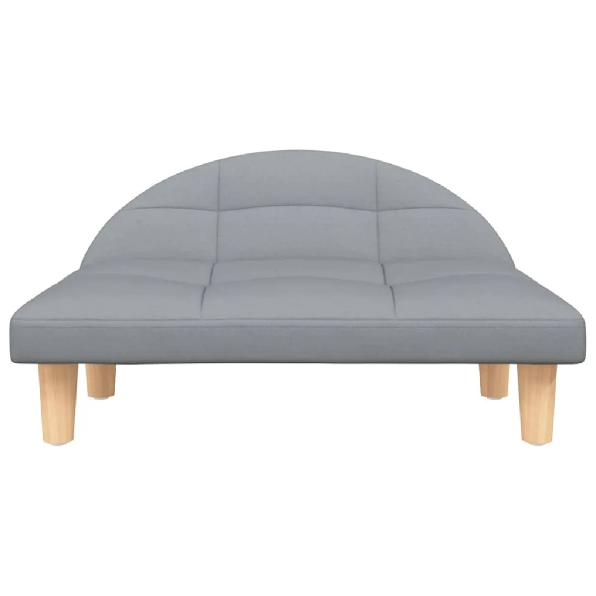 Comparer les prix de Lit pour chien panier canapé confortable clair 70 x 52 x 30 cm tissu gris 02_0043118