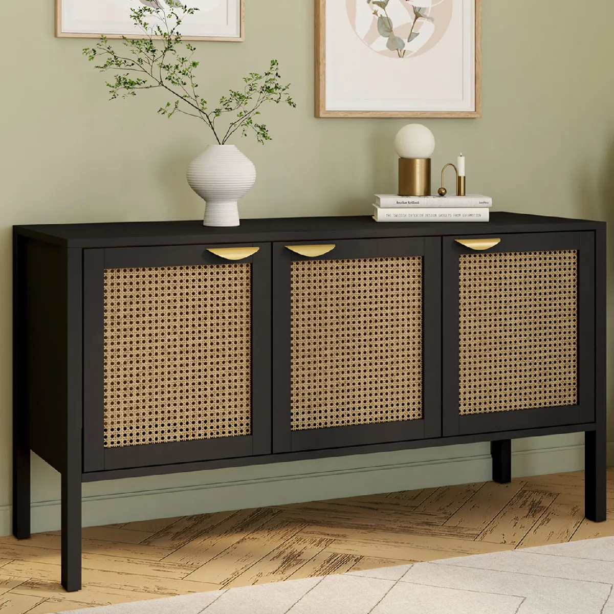 Buffet bas 110 cm EDHEN 3 port Buffet bas 110 cm EDHEN 3 port