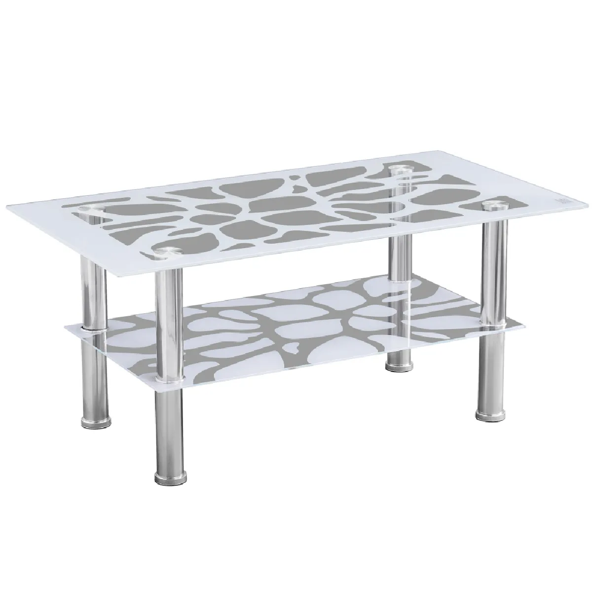 Meilleurs prix pour Table Basse Carinne Blanc 100x55x43 Cm
