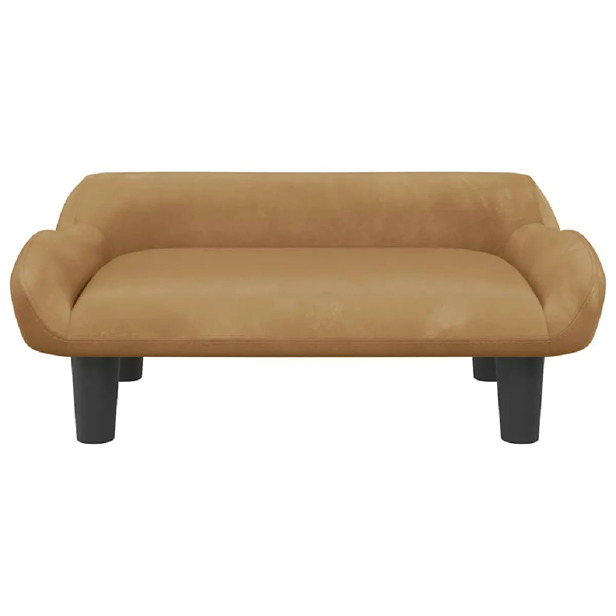 Comparer les prix de Lit pour chien panier canapé confortable 70 x 40 x 24 cm velours marron 02_0042793