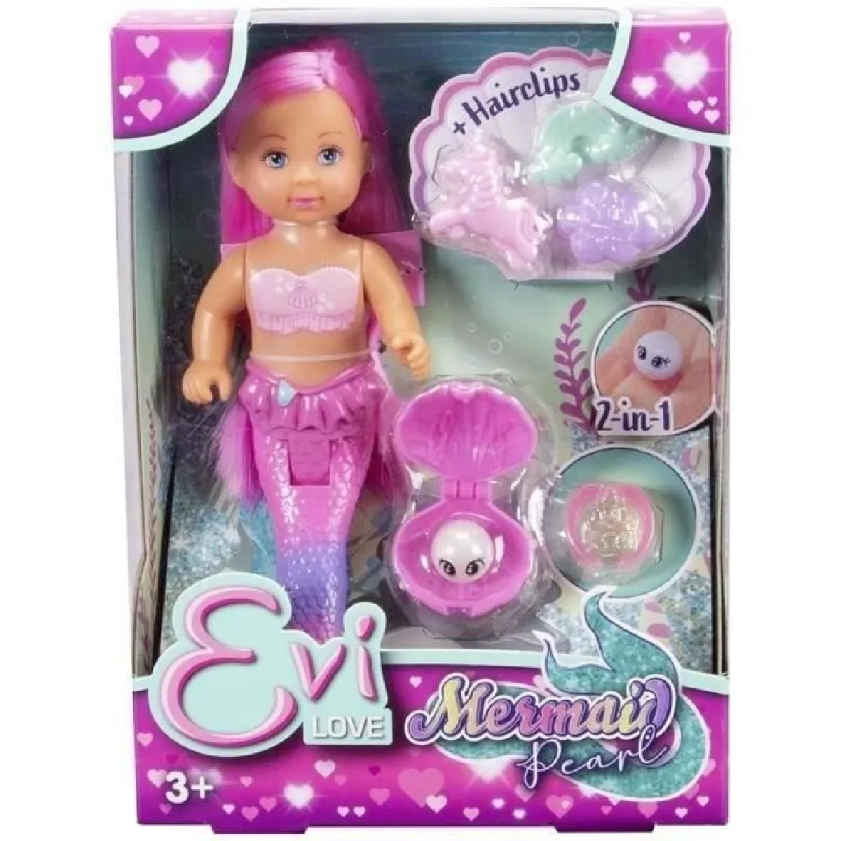 Simba Evi Love Poupée Sirène - Perle