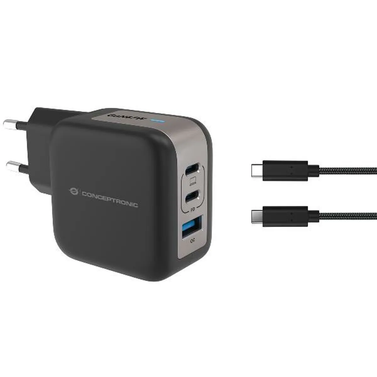 Conceptronic Noir Chargeur Althea17b Universel Rapide - Image 2