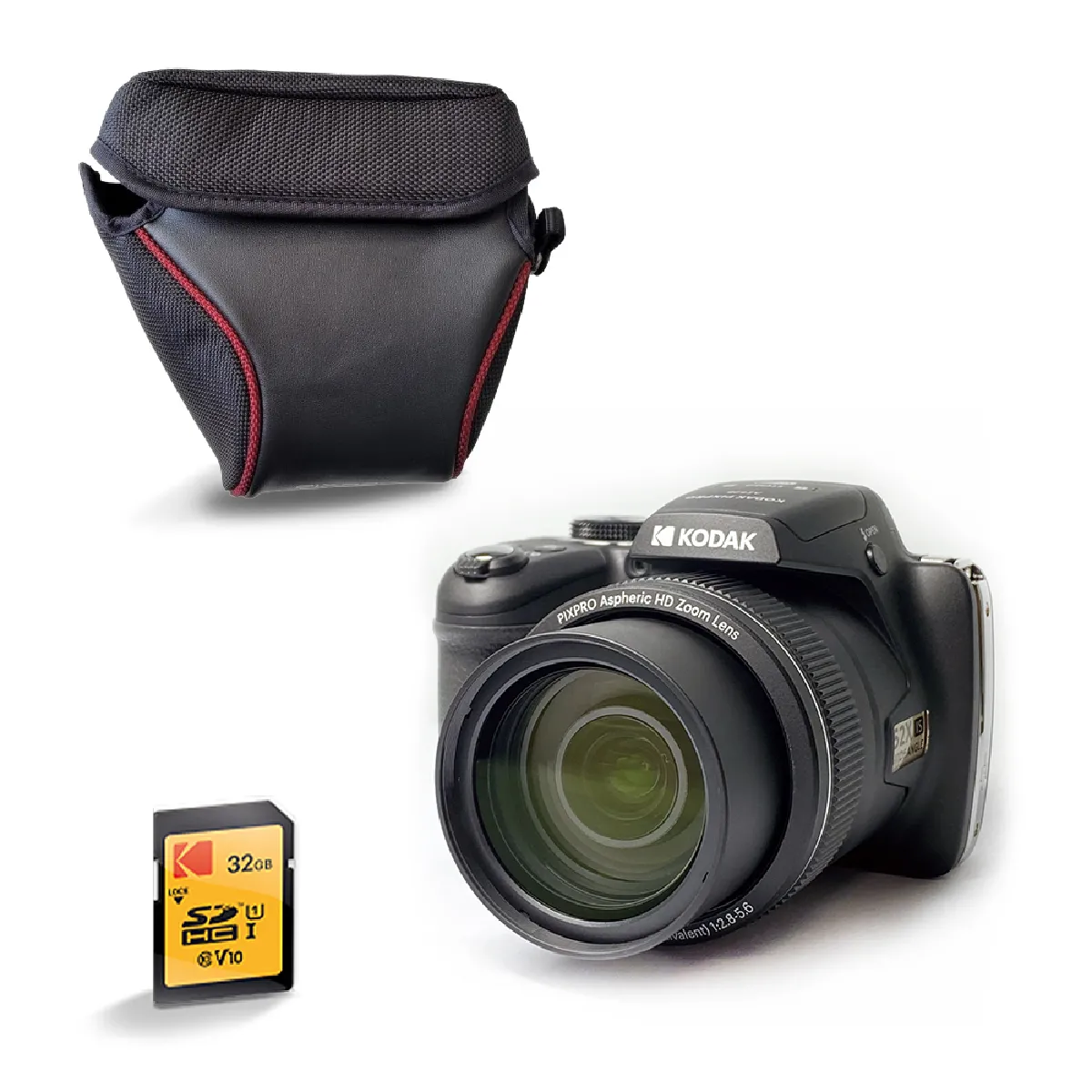 KODAK  Pixpro Astro Zoom AZ528 - Appareil Photo Num&eacute;rique Bridge, Zoom X52, Grand Angle de 24 mm, 16 M&eacute;gapixels CMOS, LCD 3 , Wi-Fi, Rafale 6 i/s, Contr&ocirc;le sans fil - Neuf