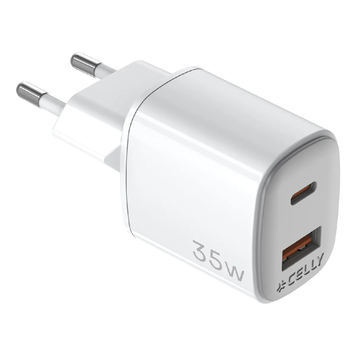 Celly Blanc Uptc1usb1usbc35 Chargeur D'appareils Mobiles Universel Secteur Charge Rapide Intérieure