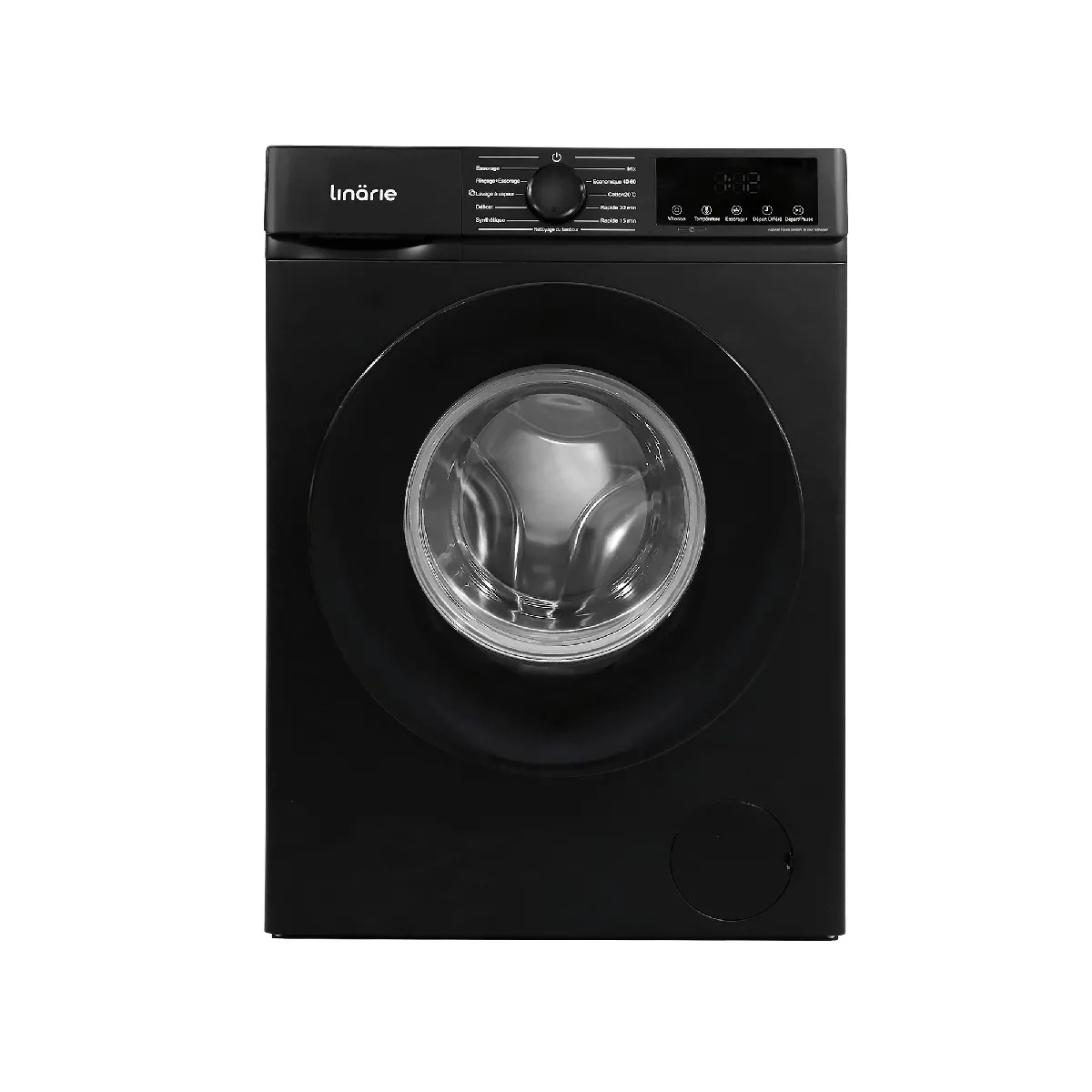 LINARIE Lave linge hublot LJWM812ABK 8 kg 1200 tr/min 64.7 cm
