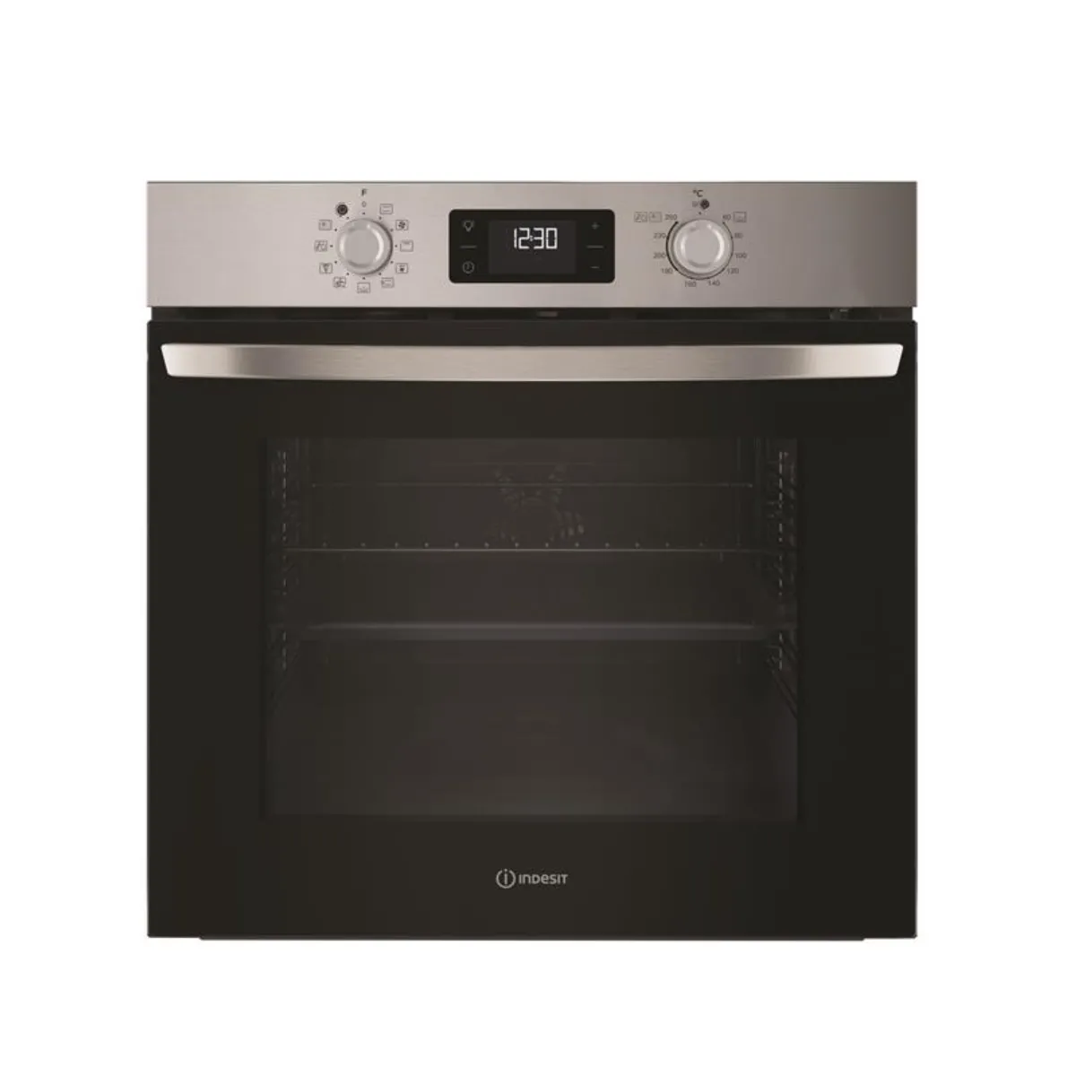 INDESIT Four pyrolyse multifonction 71 inox IO278PX - vue 2