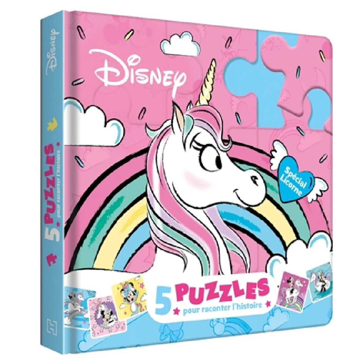 Minnie : spécial licorne : 5 puzzles pour raconter l'histoire