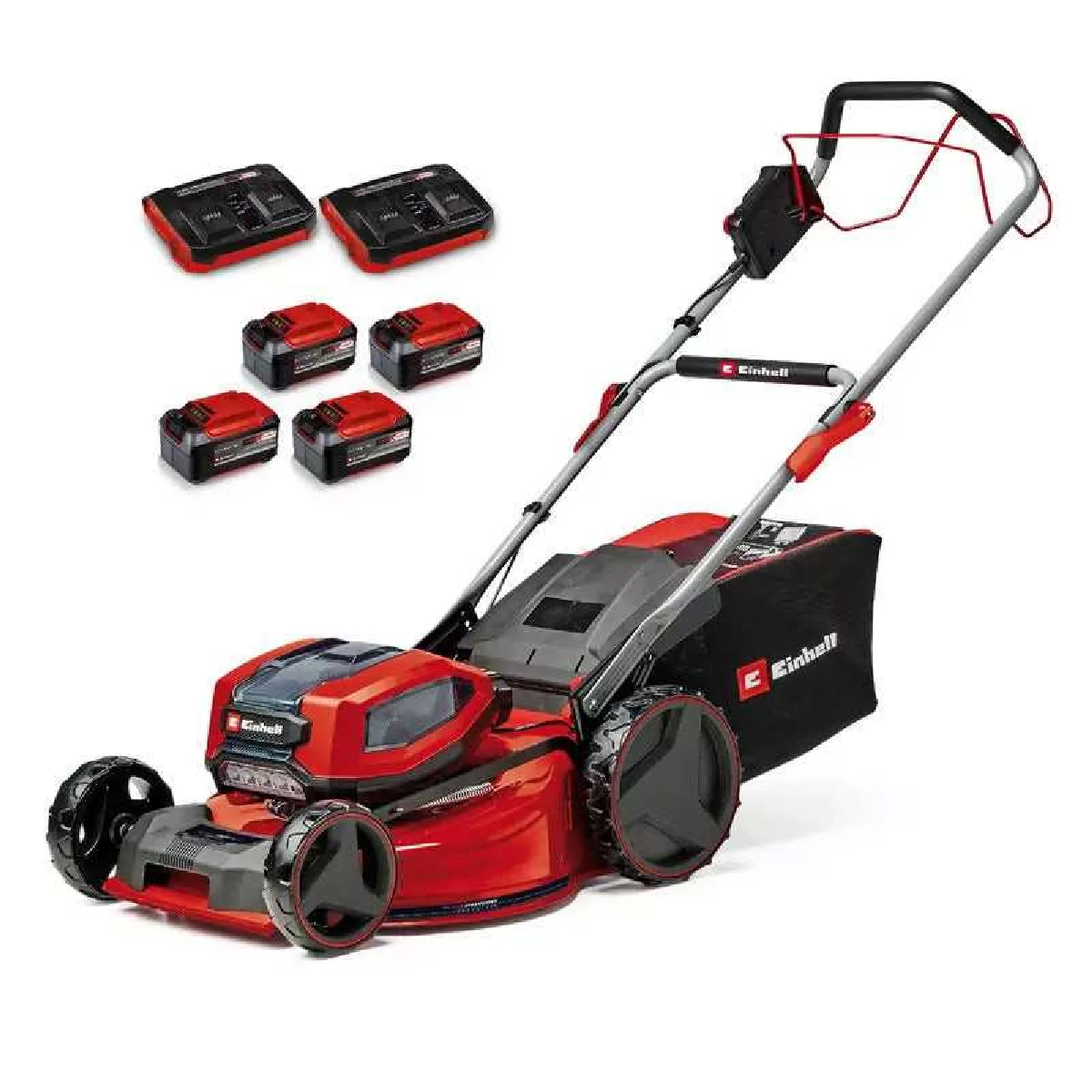 Einhell Professional Tondeuse à gazon sans fil GP CM 3652 Li BL Power X Change 36V Livré avec 4 Batteries 5 2Ah et 2 Chargeurs - vue 2
