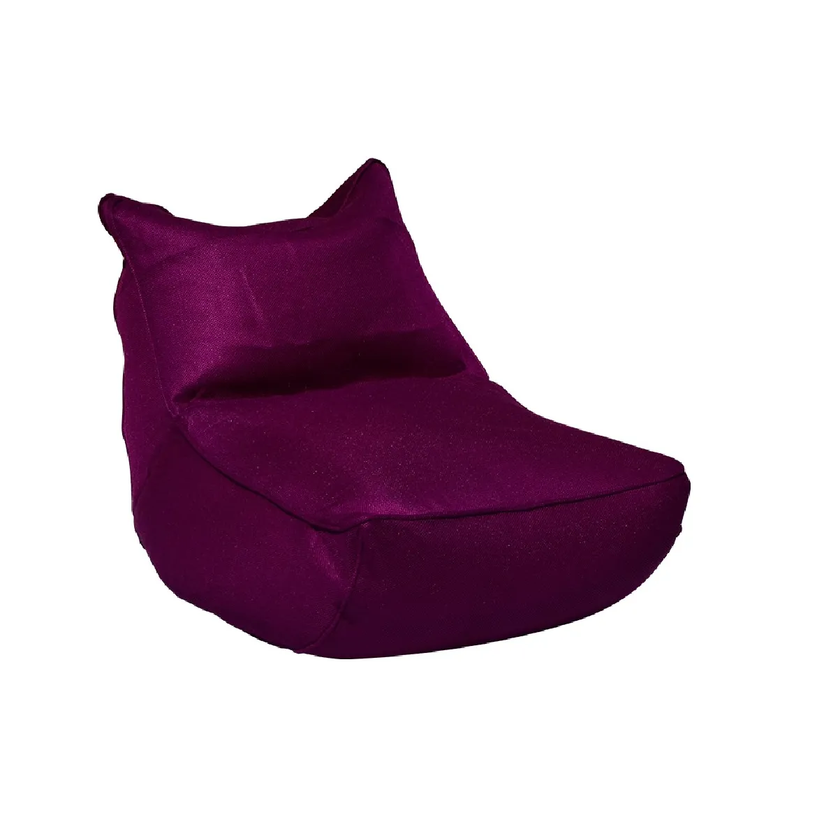 SHELTO Fauteuil Lounge Tissu Mesh3D Aubergine - 90x90x70 cm - Polyester - Extérieur/Intérie SHELTO Fauteuil Lounge Tissu Mesh3D Aubergine - 90x90x70 cm - Polyester - Extérieur/Intérie