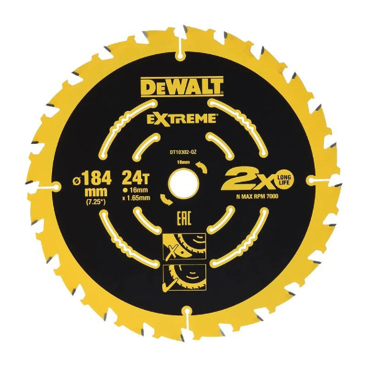 Dewalt Lame De Scie Circulaire Bois - 184 Mm
