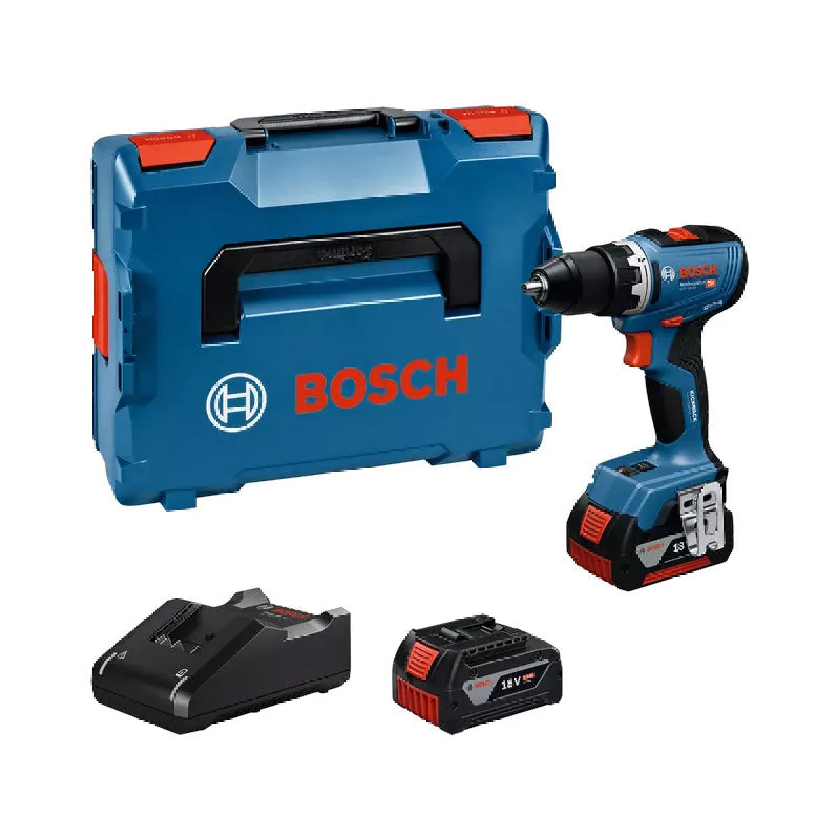 Perceuses visseuses sans fil GSR 18V 65 BOSCH avec 2 batteries 18V 5.0Ah chargeur Boxx 06019N3203 - vue 8
