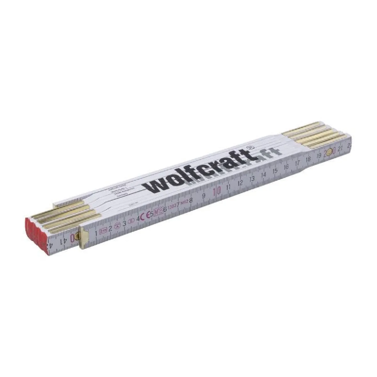 WOLFCRAFT  5227000 - R&egrave;gle &agrave; mesurer 2 m en h&ecirc;tre