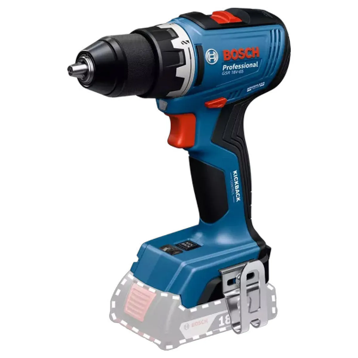 BOSCH Perceuse visseuse 18V Solo GSR 18V 65 06019N3200 - vue 2