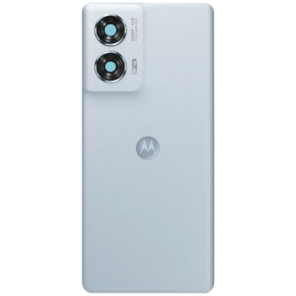 Motorola Vitre arrière pour Edge 50 Fusion Original Service Pack Bleu pâle