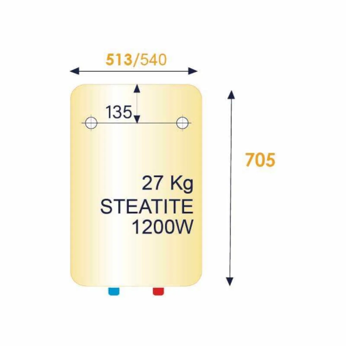 THERMOR Chauffe-eau électrique Steatis 100L vertical mural standard - Thermor - 251177
