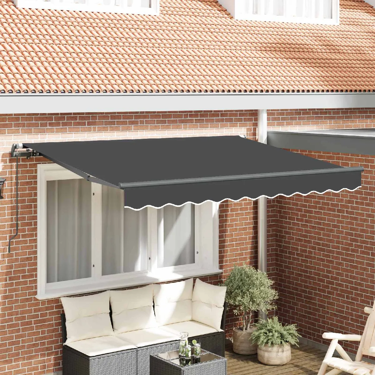 vidaXL Auvent Rétractable Jaune et 300x200 cm