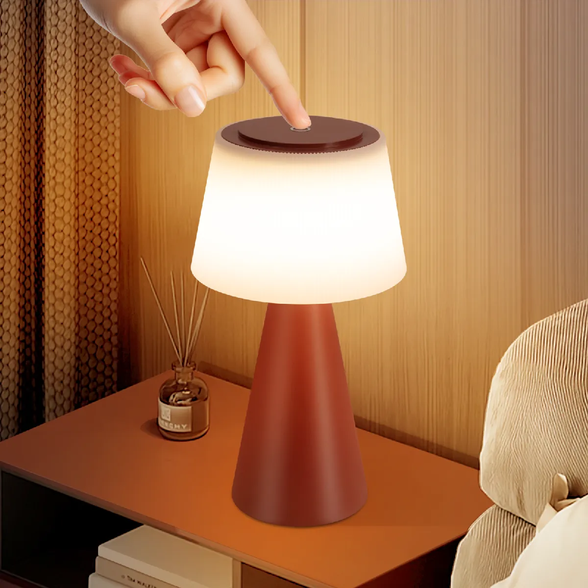 Nettlife Lampe de bureau LED - Rouge