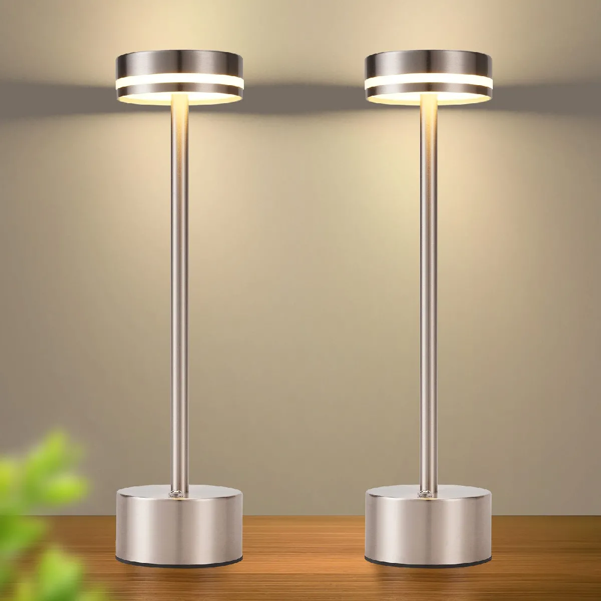 Nettlife Lampe de bureau LED - Argenté