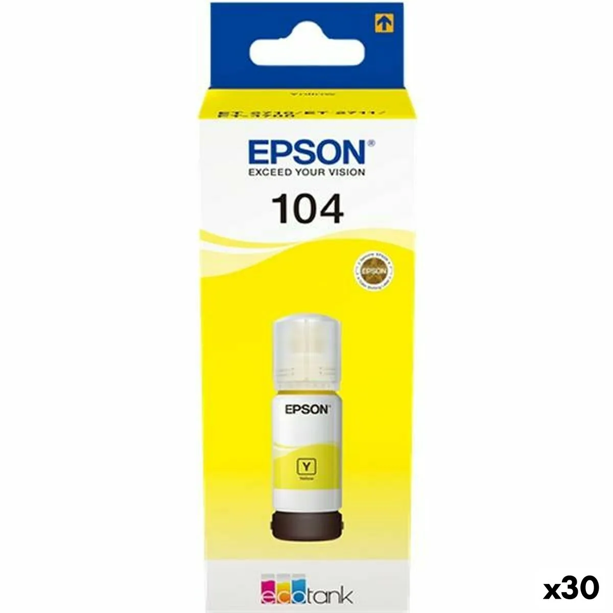 Bouteille D'encre Epson104 Ecotank C13t00p440 Jaune Epson La Bouteille D'encre