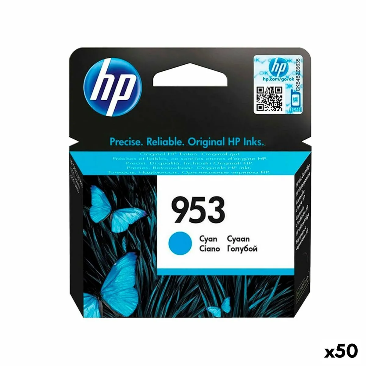 Cartouche d'encre originale HP 953 Cyan 50 Unités