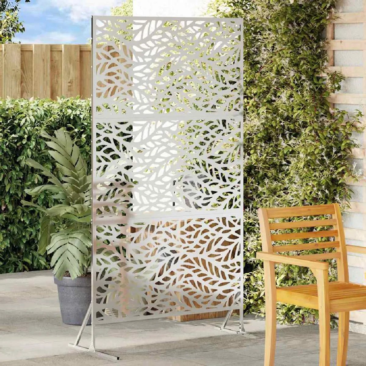 vidaXL Panneau de Clôture en Acier Corten Acier corten Grand - vue 10
