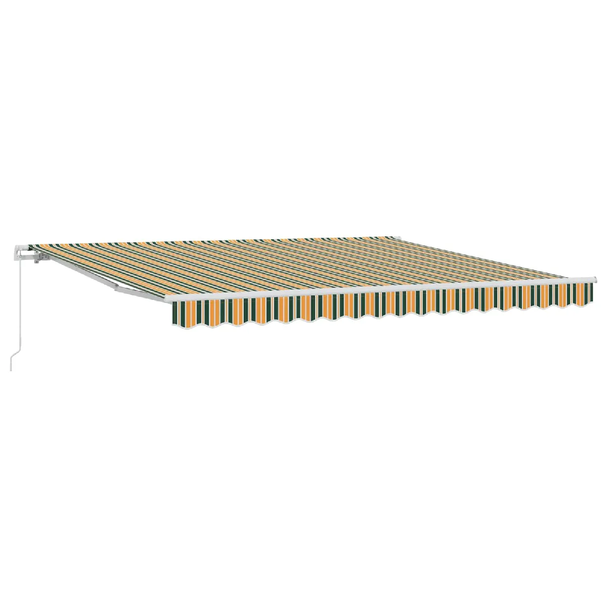 Vidaxl Auvent rétractable Multicolore 400 × 300 cm Tissu et Aluminium Multicolore - vue 6