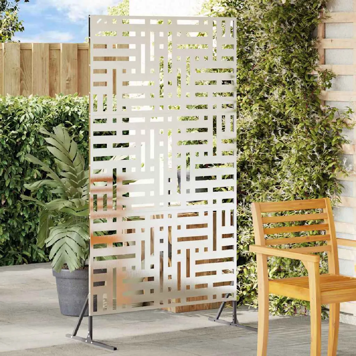 vidaXL Panneau de Clôture en Acier Corten Acier corten Grand
