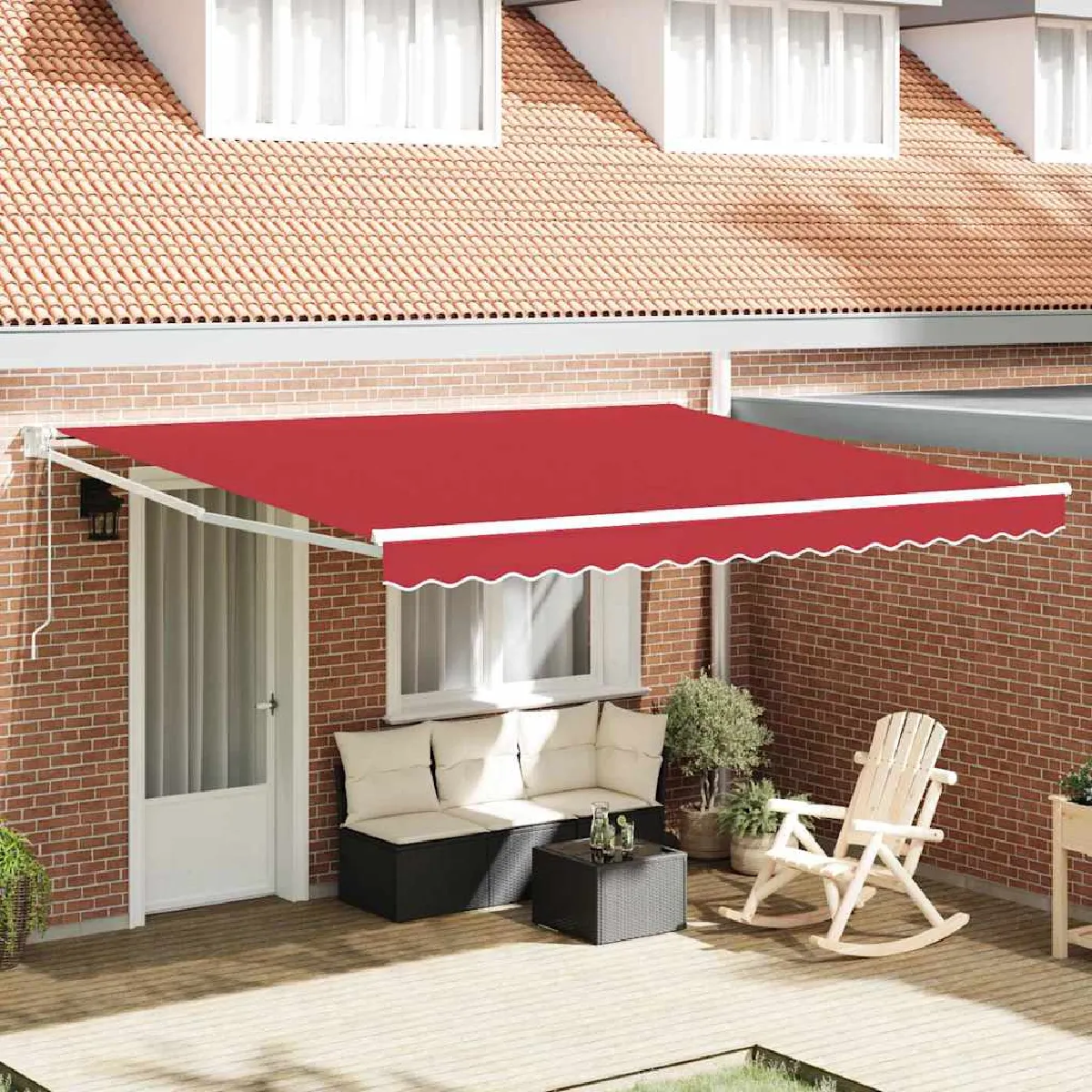 Vidaxl Auvent 400 × 300 cm Argent - vue 10