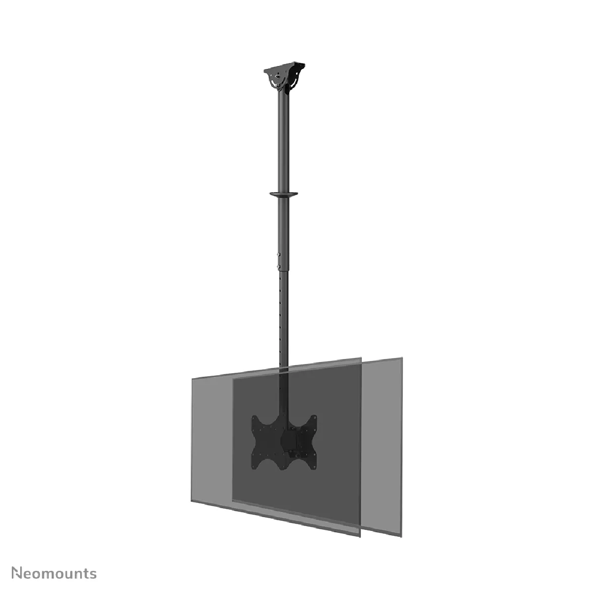 Neomounts Noir Support Plafond Pour 2 Écrans